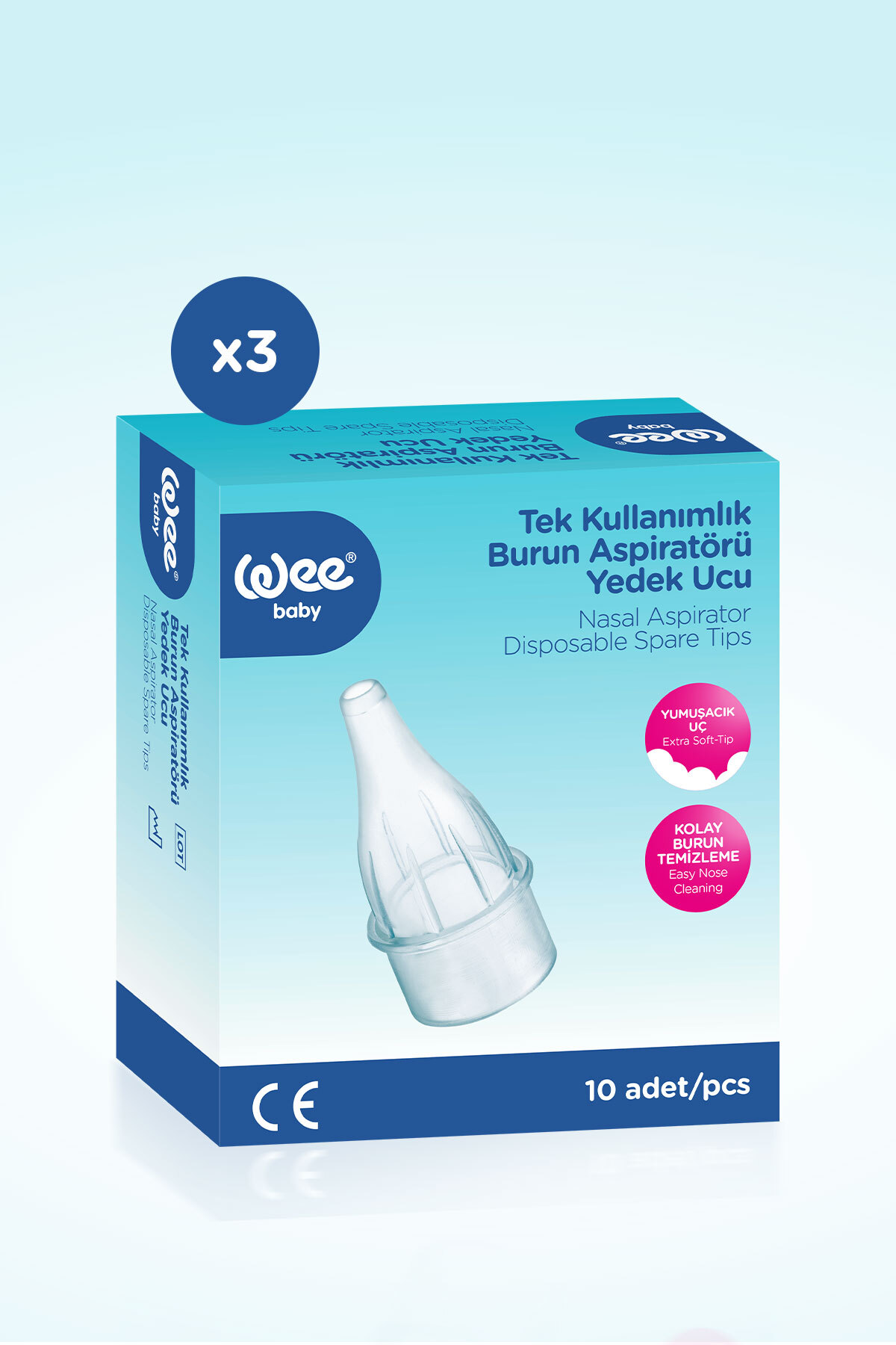 Wee Baby Burun Aspiratörü Yedek Uç Seti (10x3 30 Adet) fotoğrafı 3 (önizleme)