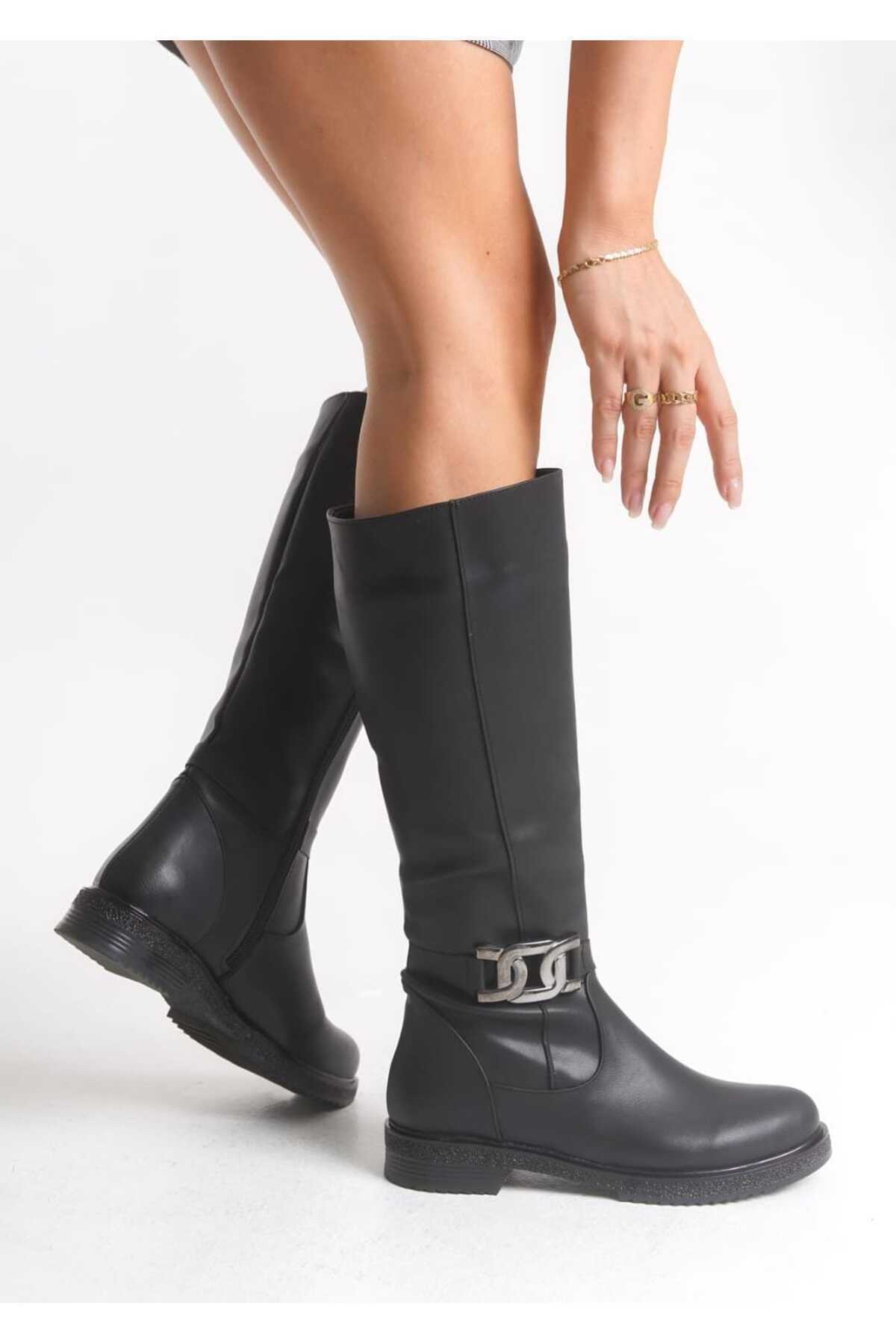 SİYAH KADIN ÇİZME 196800
