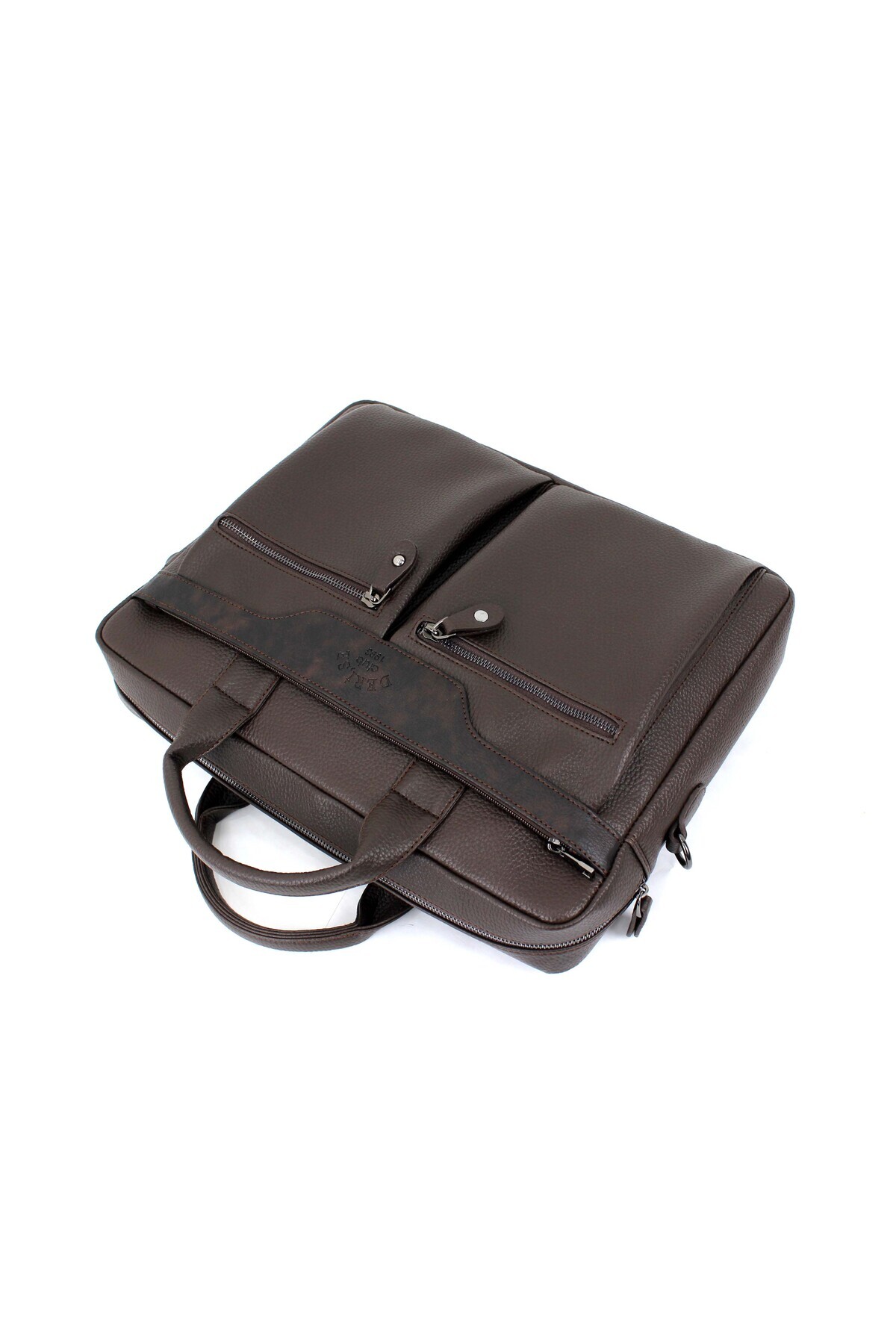 deri,se club  Erkek Kahverengi Dosya Evrak Bilgisayar Çantası 6 Bölmeli Laptop Ve Evrak Çantası - Görsel 6