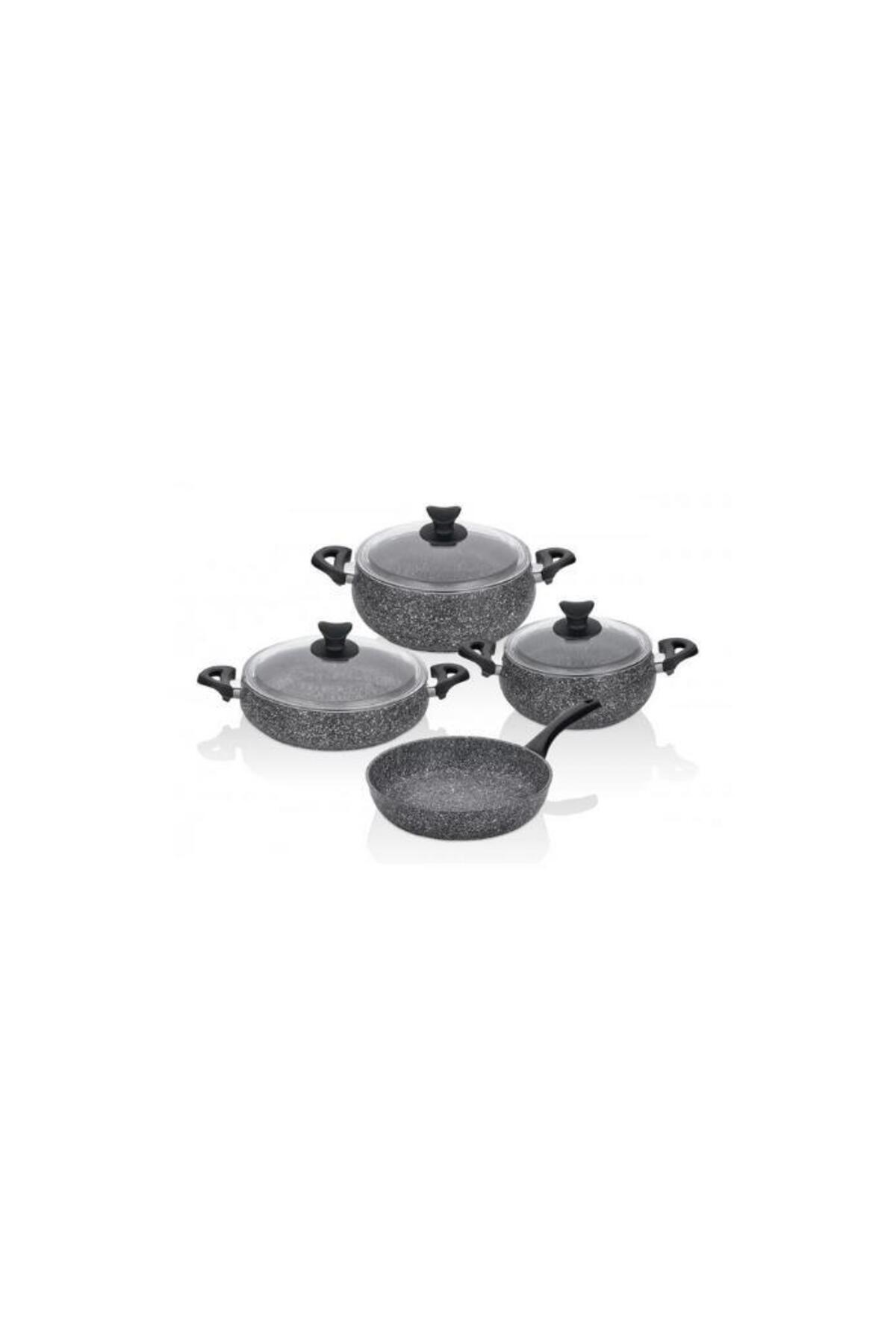 Taç Mastercook Tombik 7 Piece Set Gray