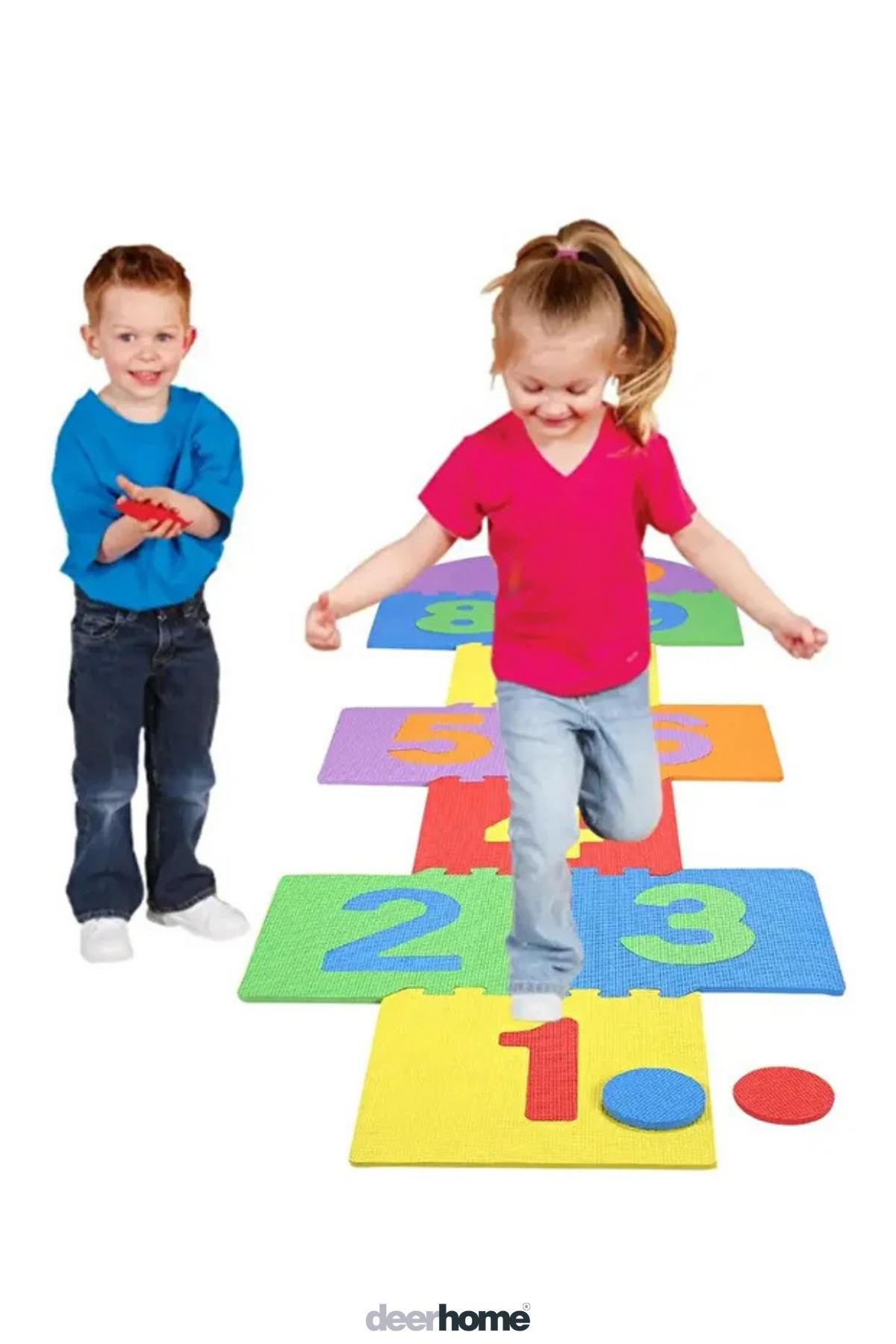 direkstoktan Deerhome Eva Mat Play Mat Sek Sek Oyun Matı Oyun Karosu 10 Parça fotoğrafı 2 (önizleme)