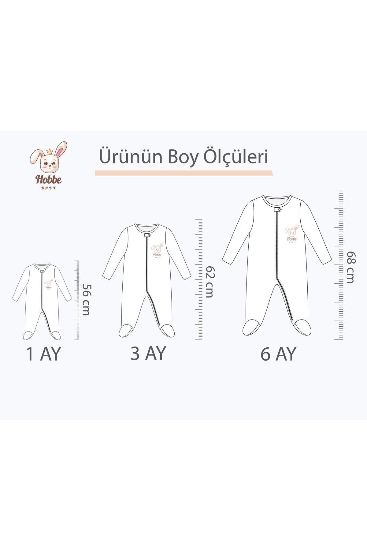 Genel Markalar Hobbe Baby Ayıcıklı Tulum 3-6-9 Ay, Yumuşak Dokusu,Bebek Tulum fotoğrafı 5 (önizleme)