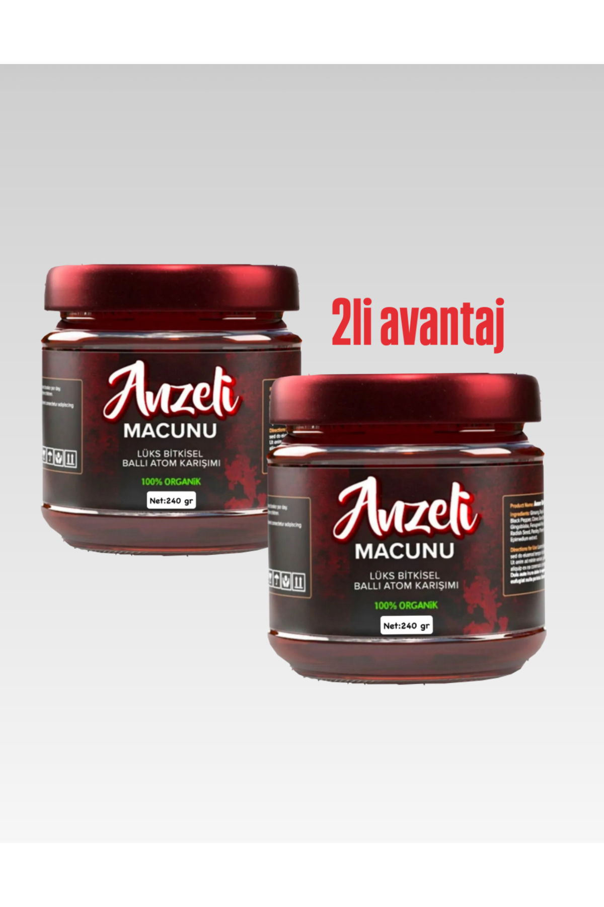 Lokman Hekim Anzeli 240 Gr Enerji Macunu Bitkisel Karışım 2'li