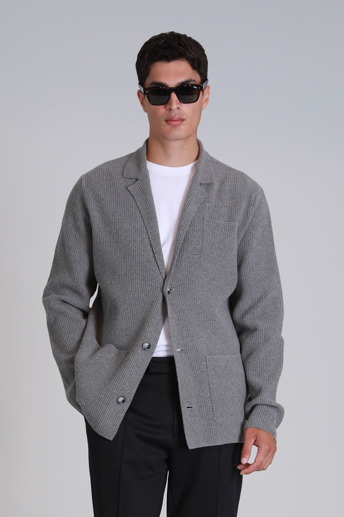 Lufian-Shay Men's Cardigan Mink 3