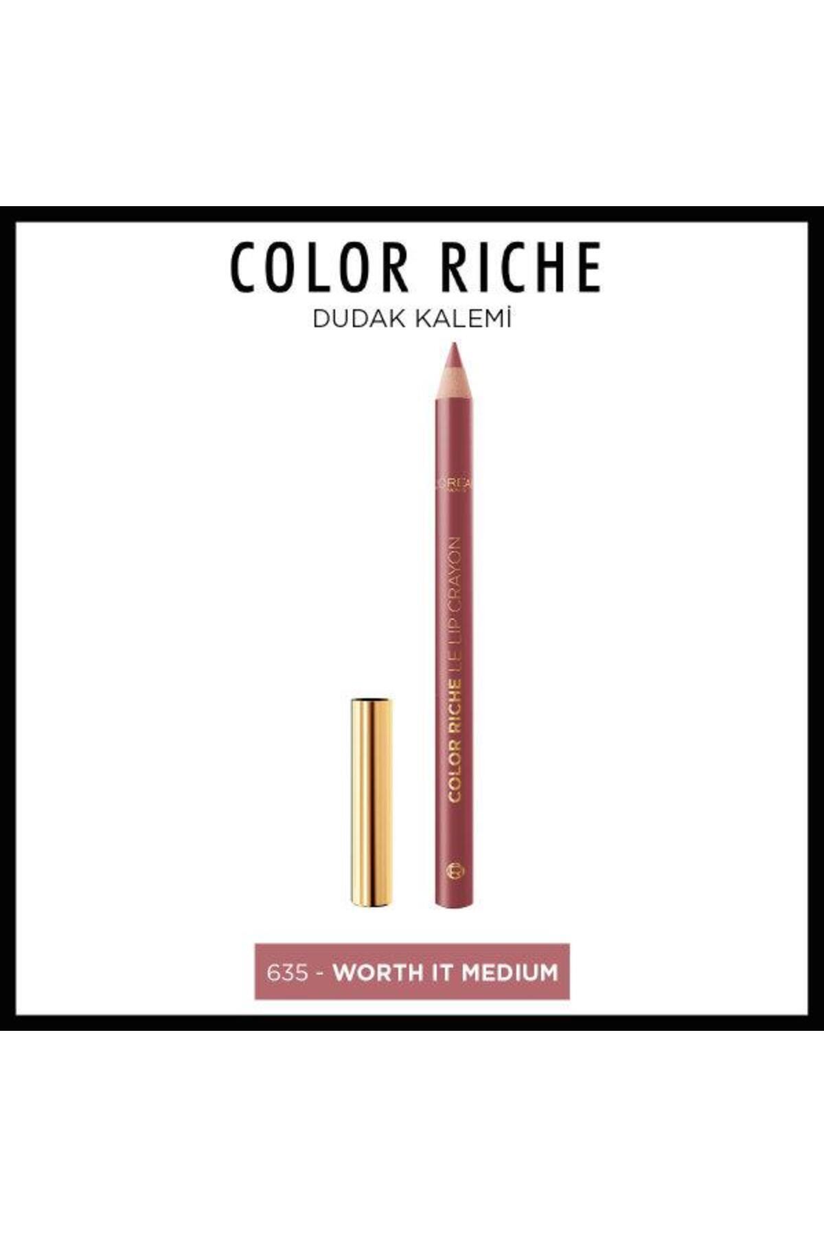 L'Oreal Paris L'Oréal Paris Color Riche Dudak Kalemi - 635 Worth It Medium
