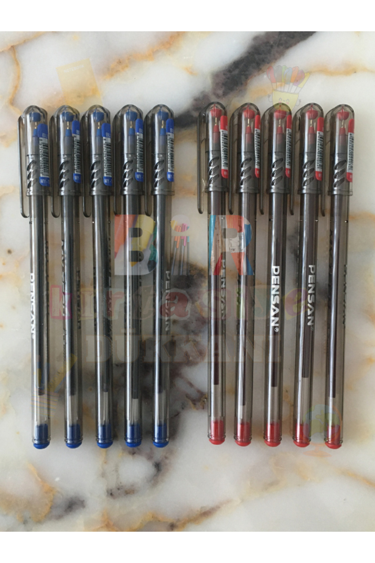 Pensan My Tech Tükenmez Kalem 0.7mm 10 Mavi - 10 Siyah - 10 Kırmızı (30 Adet)