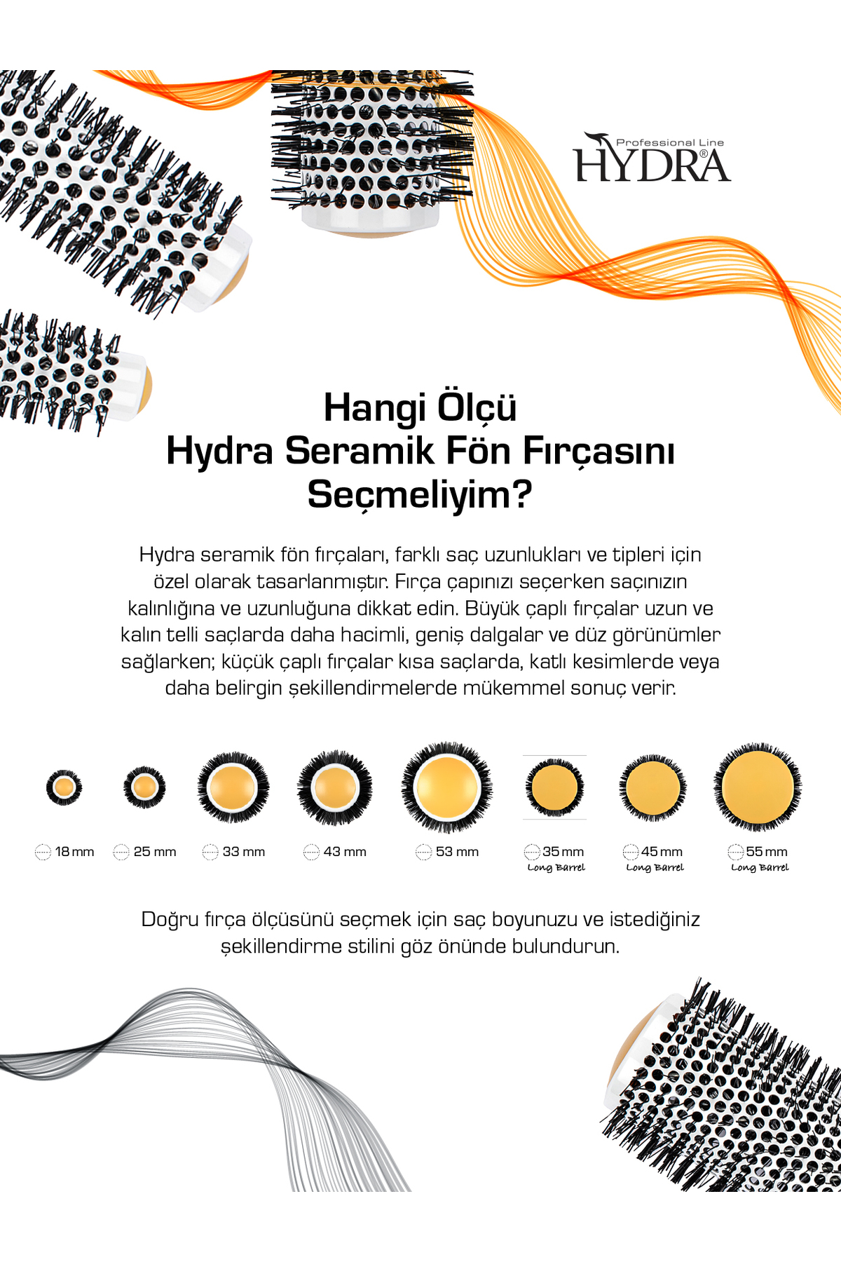 Seramik Fön Fırçası Hd-2408 — قهوه‌ای HD-2408 — تصویر 8 از 8