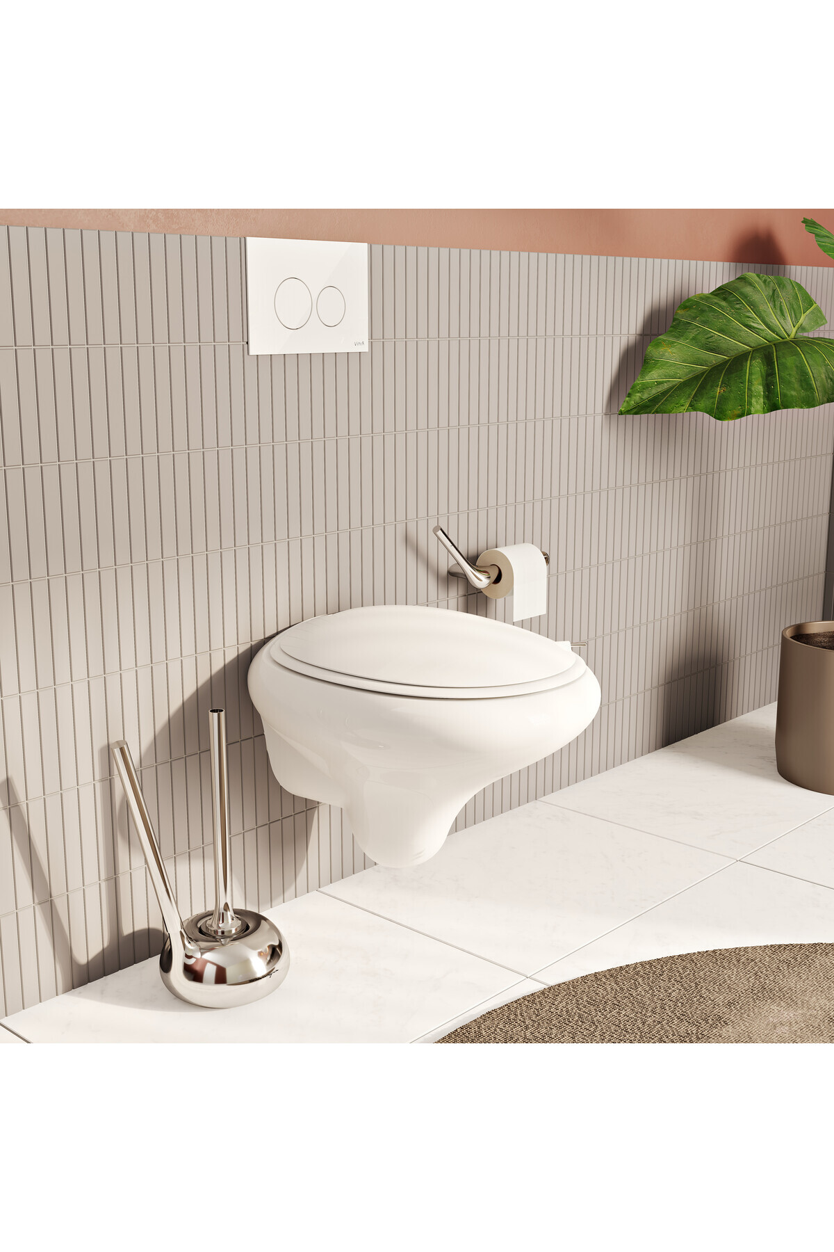 VitrA İstanbul 166-003-109 İnce Klozet Kapağı, Yavaş Kapanır, Kolay Çıkabilir, Beyaz