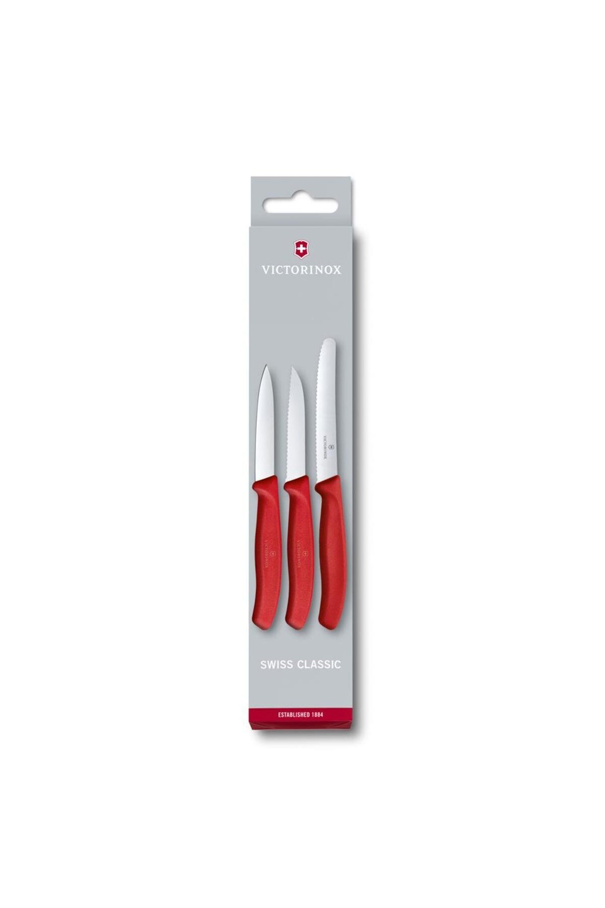 Victorinox 6.7111.3 Kırmızı Bıçak Seti, 3 Parça