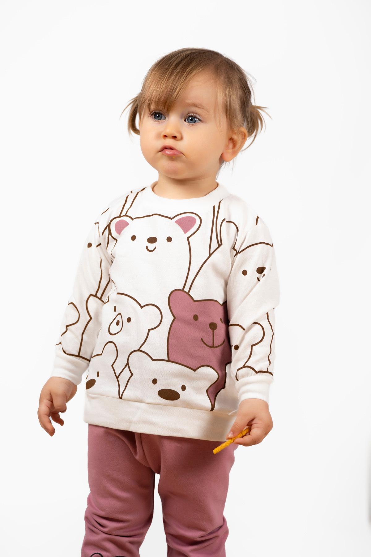 Mai Perla Smile Bear Nose 2 Li Unisex Bebek Alt Üst Takım fotoğrafı 6 (önizleme)