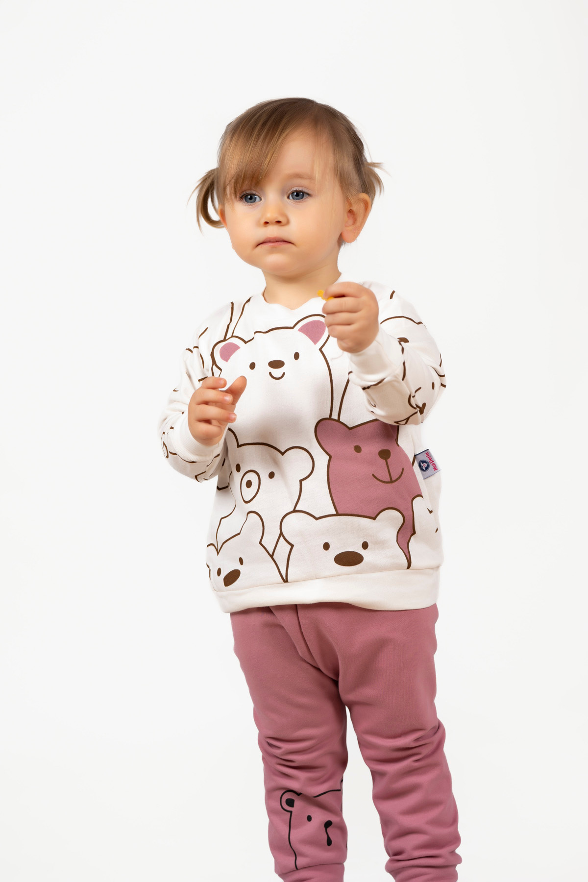 Mai Perla Smile Bear Nose 2 Li Unisex Bebek Alt Üst Takım fotoğrafı 5 (önizleme)