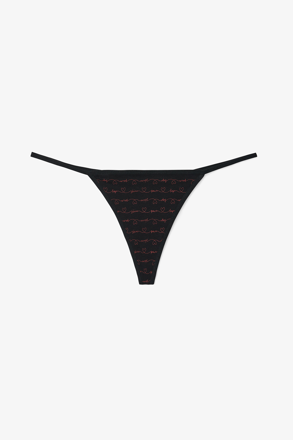 Penti-Hope Heart Patterned Low Waist 3-teiliges String-Höschen 4