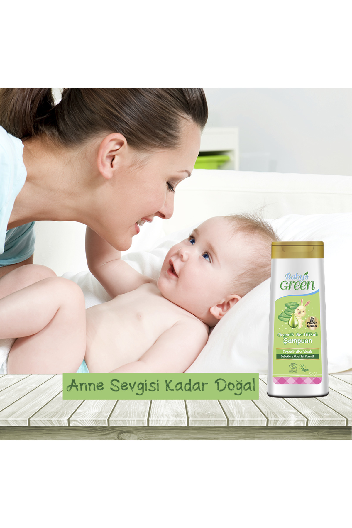 Baby's Green Yenidoğan Organik Bebek Saç ve Vücut Nemlendiricili Şampuan - 400 ml fotoğrafı 6 (önizleme)