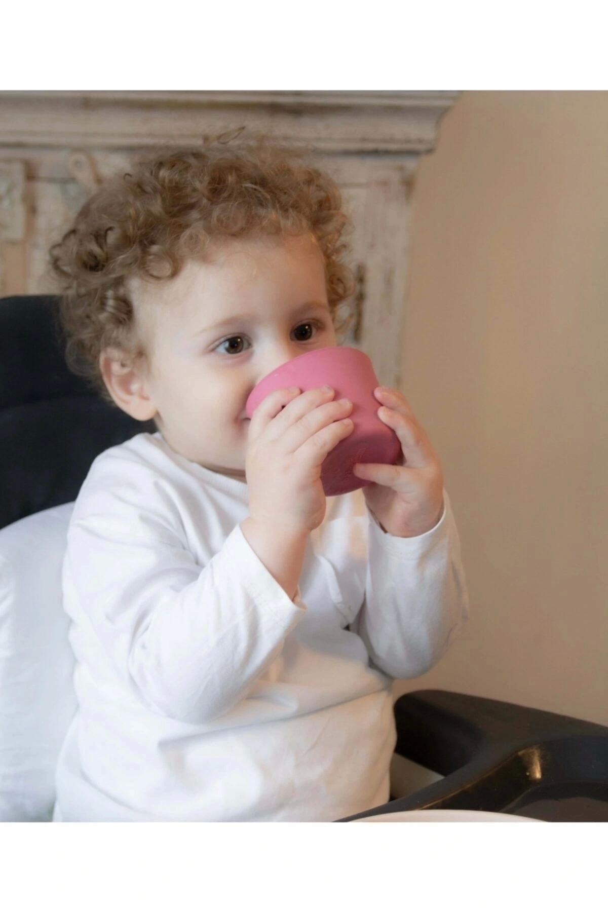 Babyjem Kolay Kavrama Silikon Bardak Somon fotoğrafı 4 (önizleme)