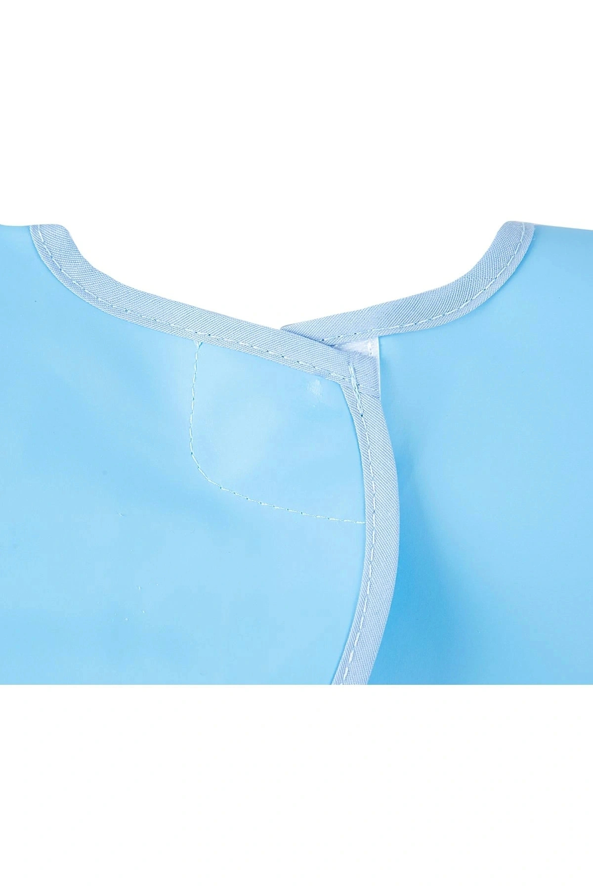 Babyjem Poli Muşamba Kollu Mama Önlüğü Mavi fotoğrafı 6 (önizleme)