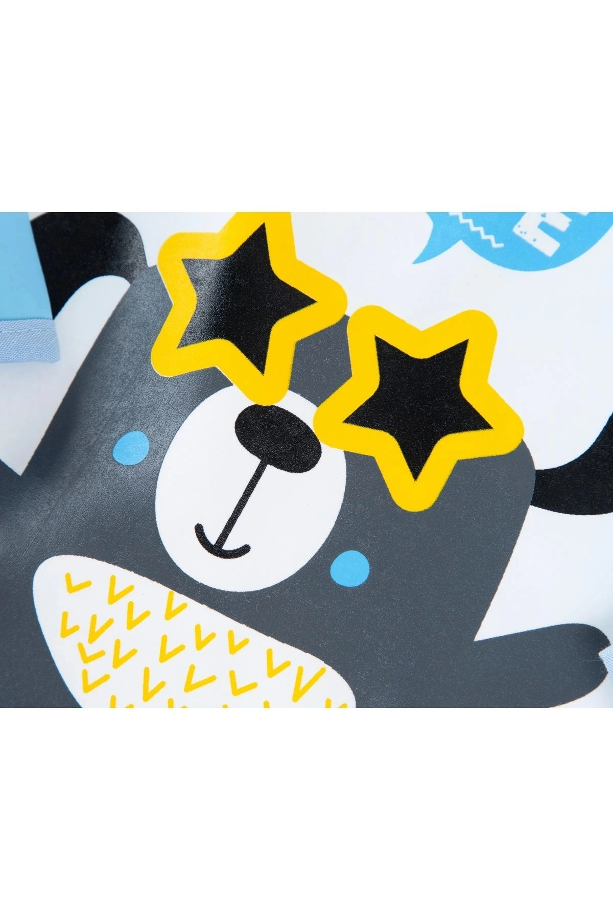 Babyjem Poli Muşamba Kollu Mama Önlüğü Mavi fotoğrafı 7 (önizleme)