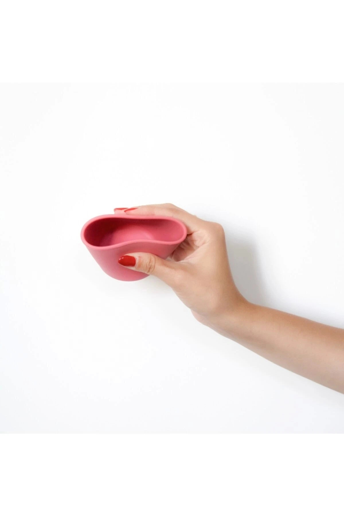 Babyjem Kolay Kavrama Silikon Bardak Somon fotoğrafı 2 (önizleme)