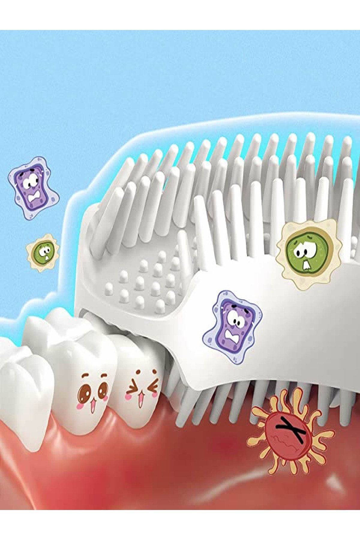 Mas Lord U Tipi Yeni Nesil Diş Fırçası Seti - Pembe Fırçalık + Sarı Kelebek 6-12 Yaş +Agarta Çocuk Diş Macunu fotoğrafı 6 (önizleme)