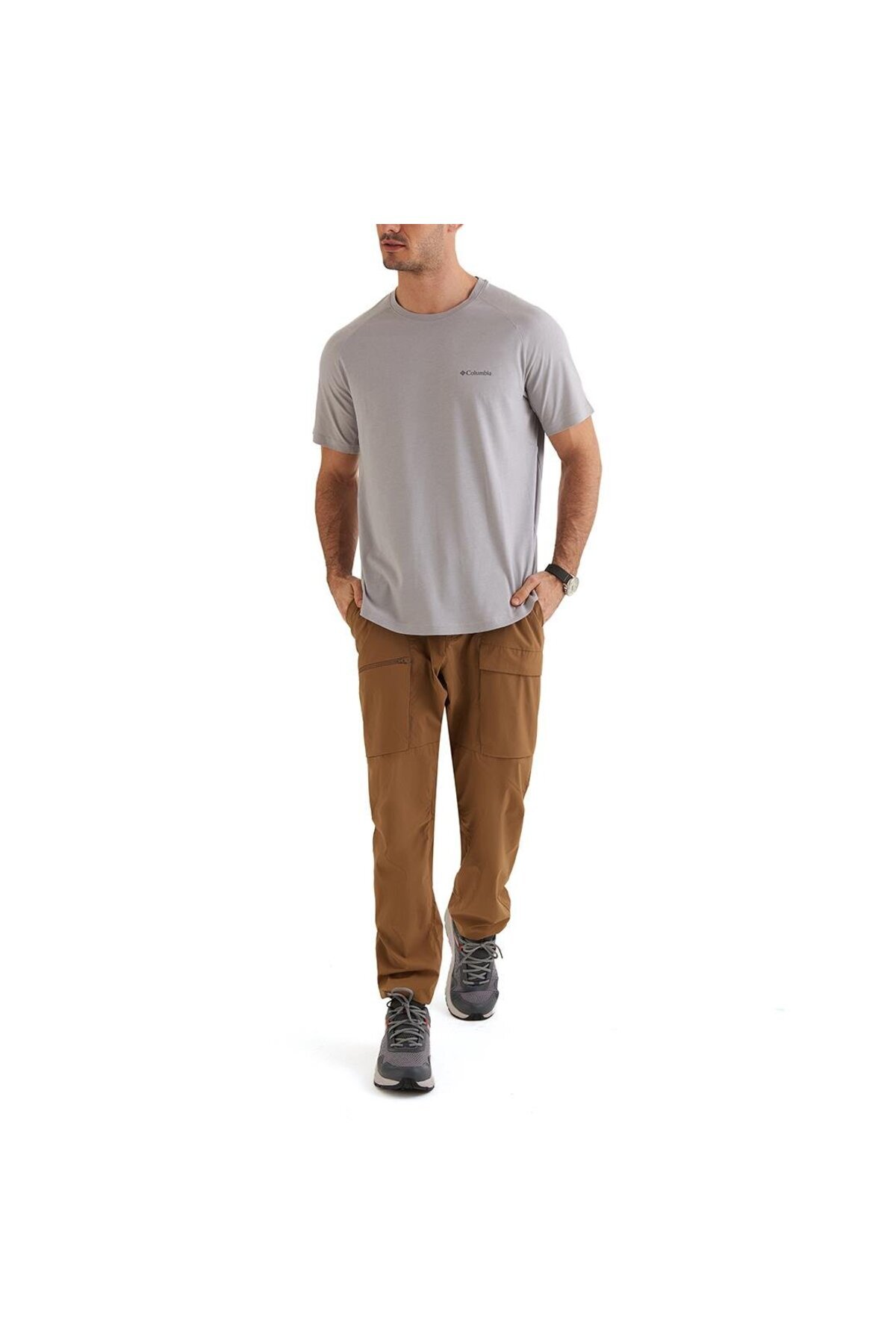 Columbia CS0303 Csc M Comfort SS Tee Pfg Gri görsel 5