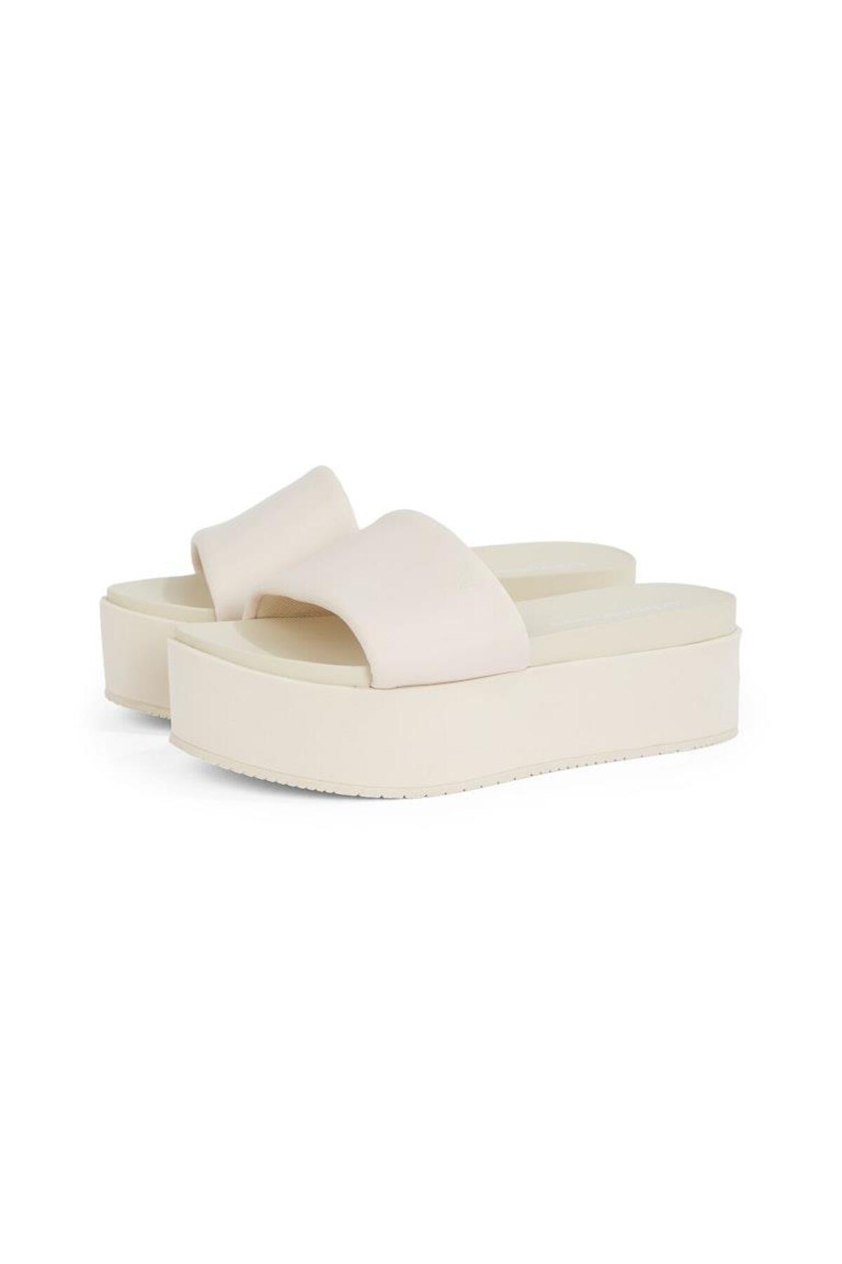 Calvin Klein-Flatform Sandal Slide in Nylon Slippers 5