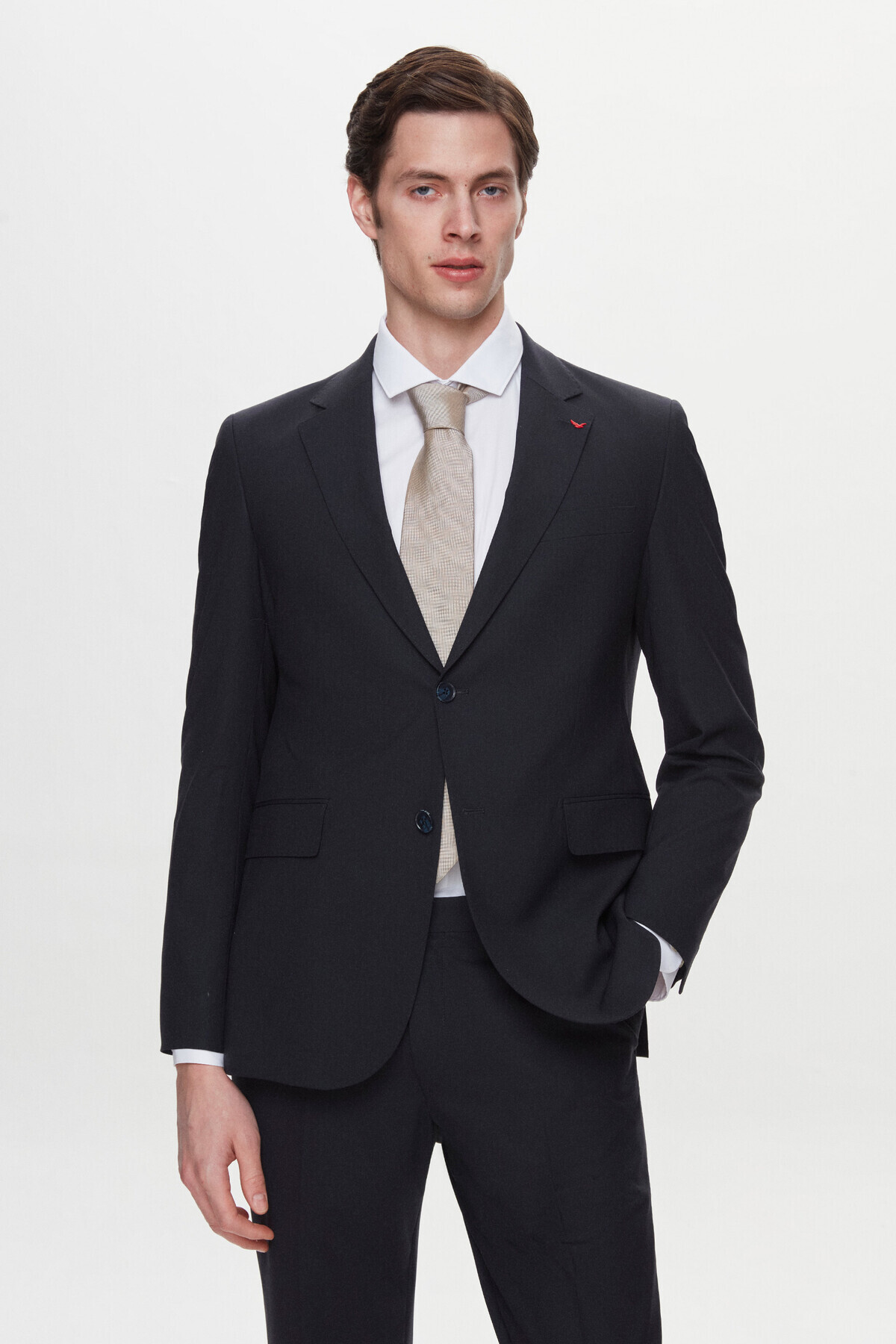 دی اس دامات کت و شلوار ساده سرمه‌ای تیره دی‌اس دامات سایز معمولی