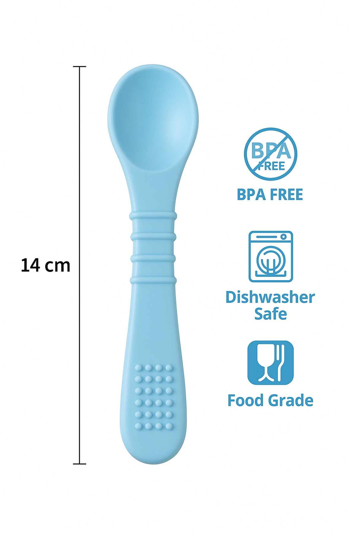 CKM silikon 400 ml Kapaklı Silikon Bebek Mama Kasesi - Beslenme Seti fotoğrafı 3 (önizleme)