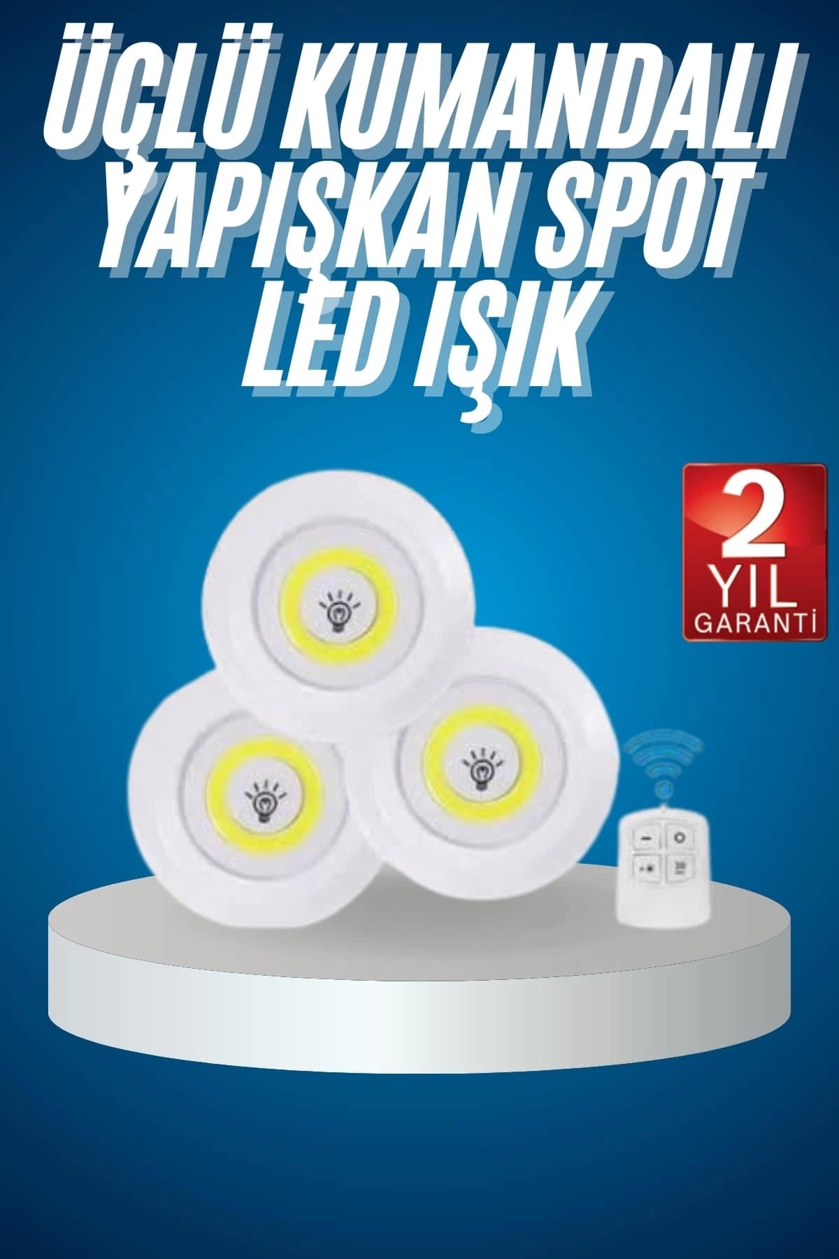 Glowify Store Kablosuz Pilli Işıldak Masa Lambası Mutfak Tezgah Altı Banyo Dolabı Dolap İçi