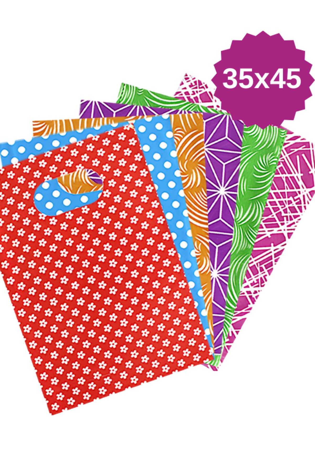 MEZ-PACK 35x45 hediyelik poşet el geçme hediye poşet 100 adet