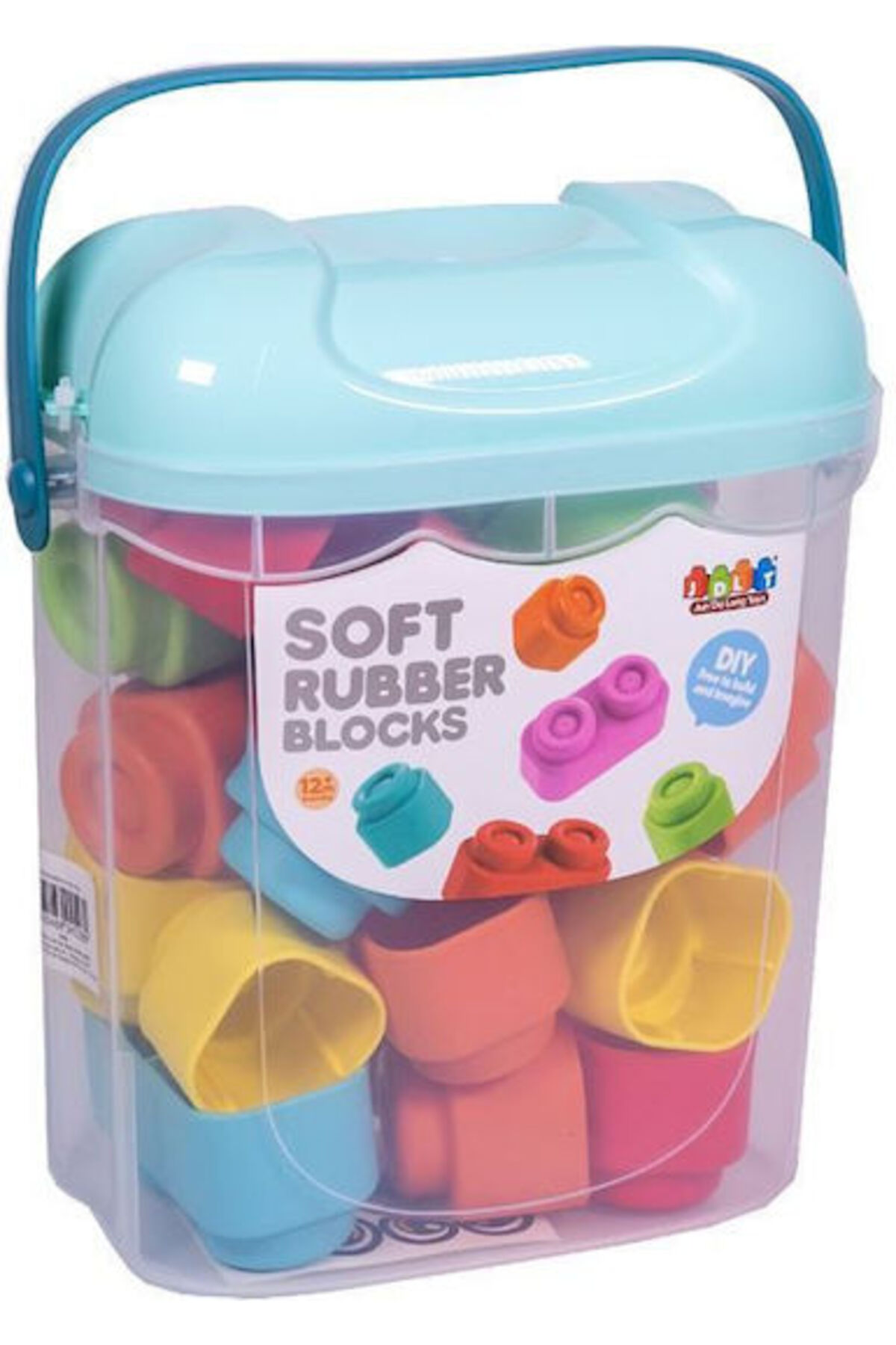 بلوک‌های ساختنی نرم لاستیکی JDLT، مجموعه ۲۵ تکه ۶۰۸۹ – مناسب برای سنین ۱ سال به بالا