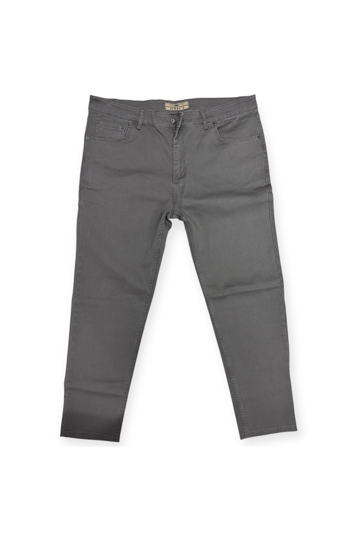 Sadık Collection Erkek Büyük Battal Beden Regular Paça Fermuarlı Dokuma Kot Pantolon 1800