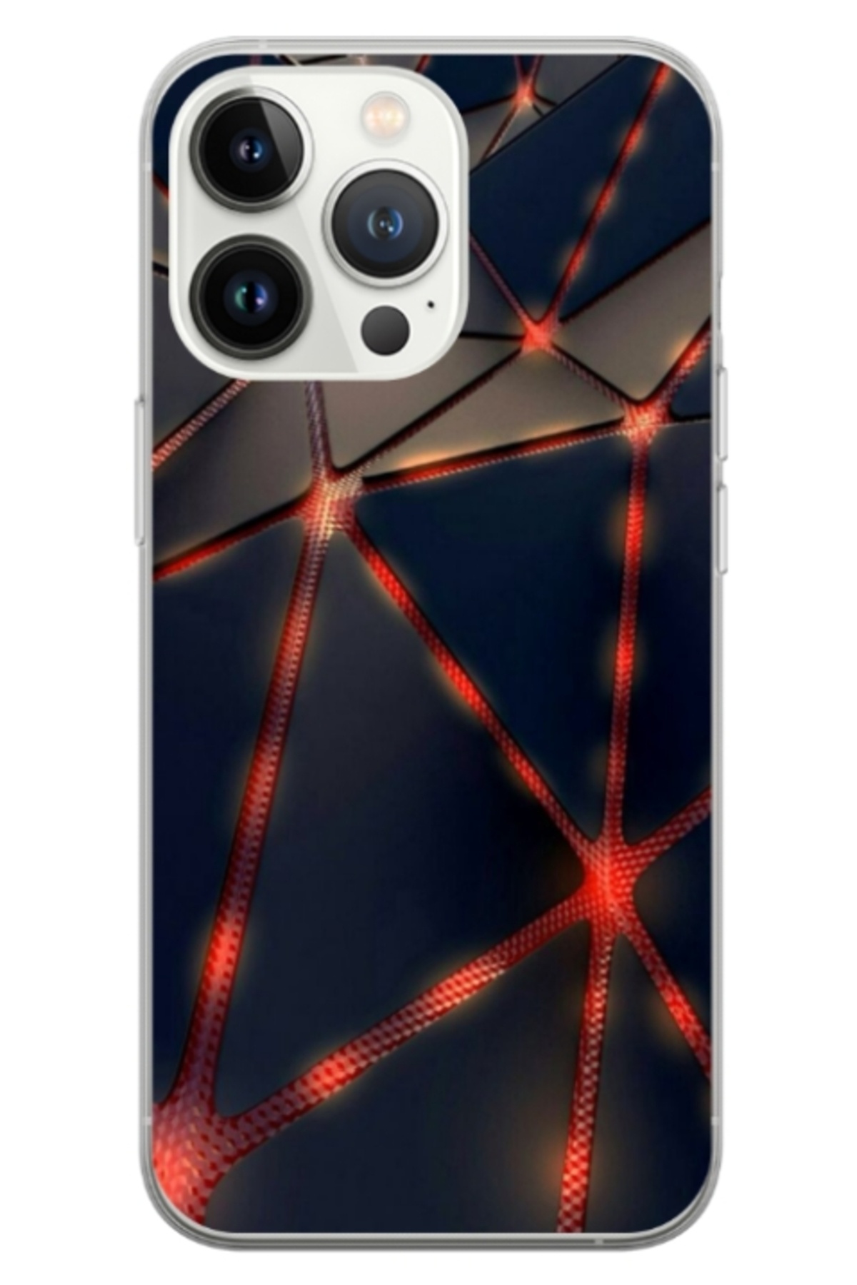 Atlas-Husa personalizata tip carcasa Apple iPhone 13 Pro Max, Lava Triangles, , S1D1M0367 1