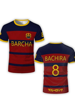 Touz Moda Anime Blue Lock Barcha T Shirt Soccer Jersey