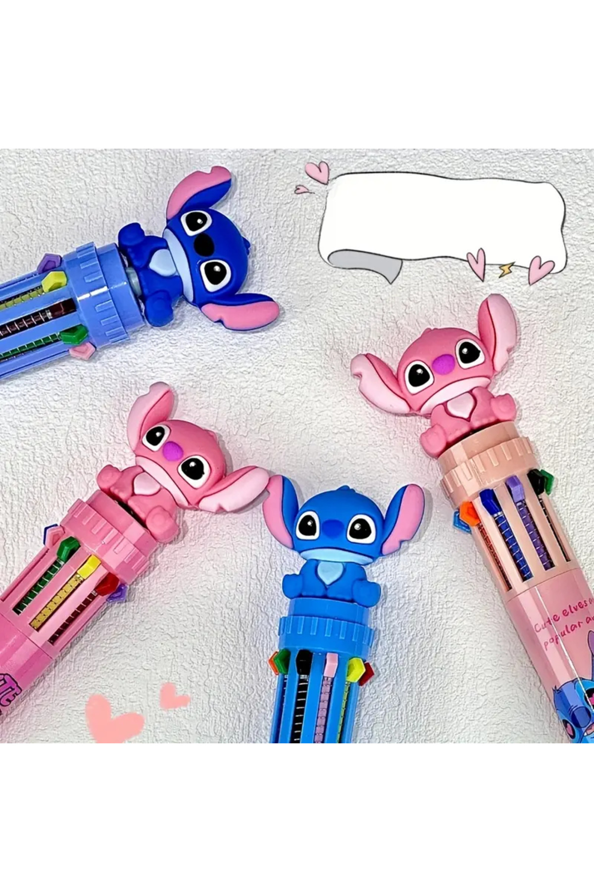 skoofed Stich 10 Renkli Tükenmez kalem