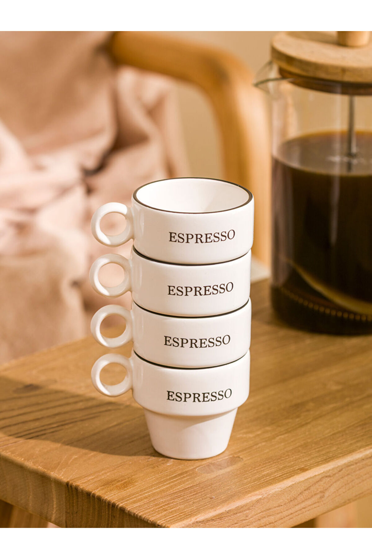 LC Waikiki-Create Your Style with Uzg Store |   Printed Ceramic Coffee Cup Set of 4 95 ml 2