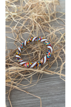 BTU EL YAPIMI KUM BONCUK BİLEKLİK