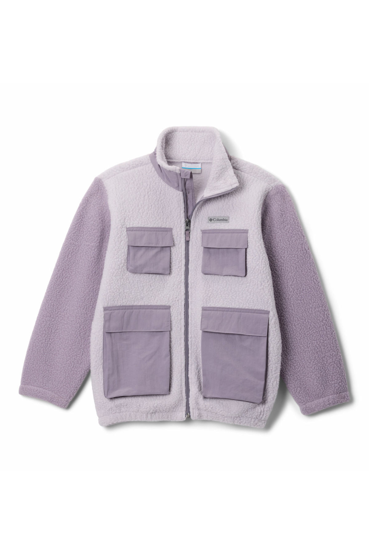 کلمبیا تاپ پشمی بچه‌گانه جاسپر ریج طرح ریگ‌دار تمام زیپ