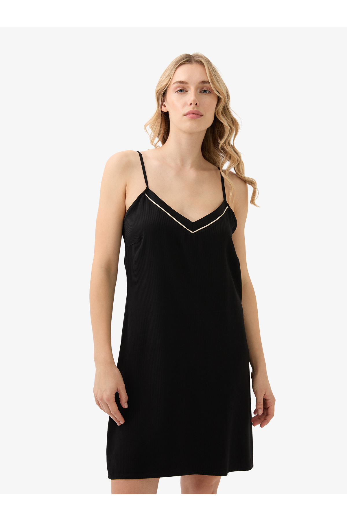 Blackspade Kadın Gecelik 51909 - Siyah