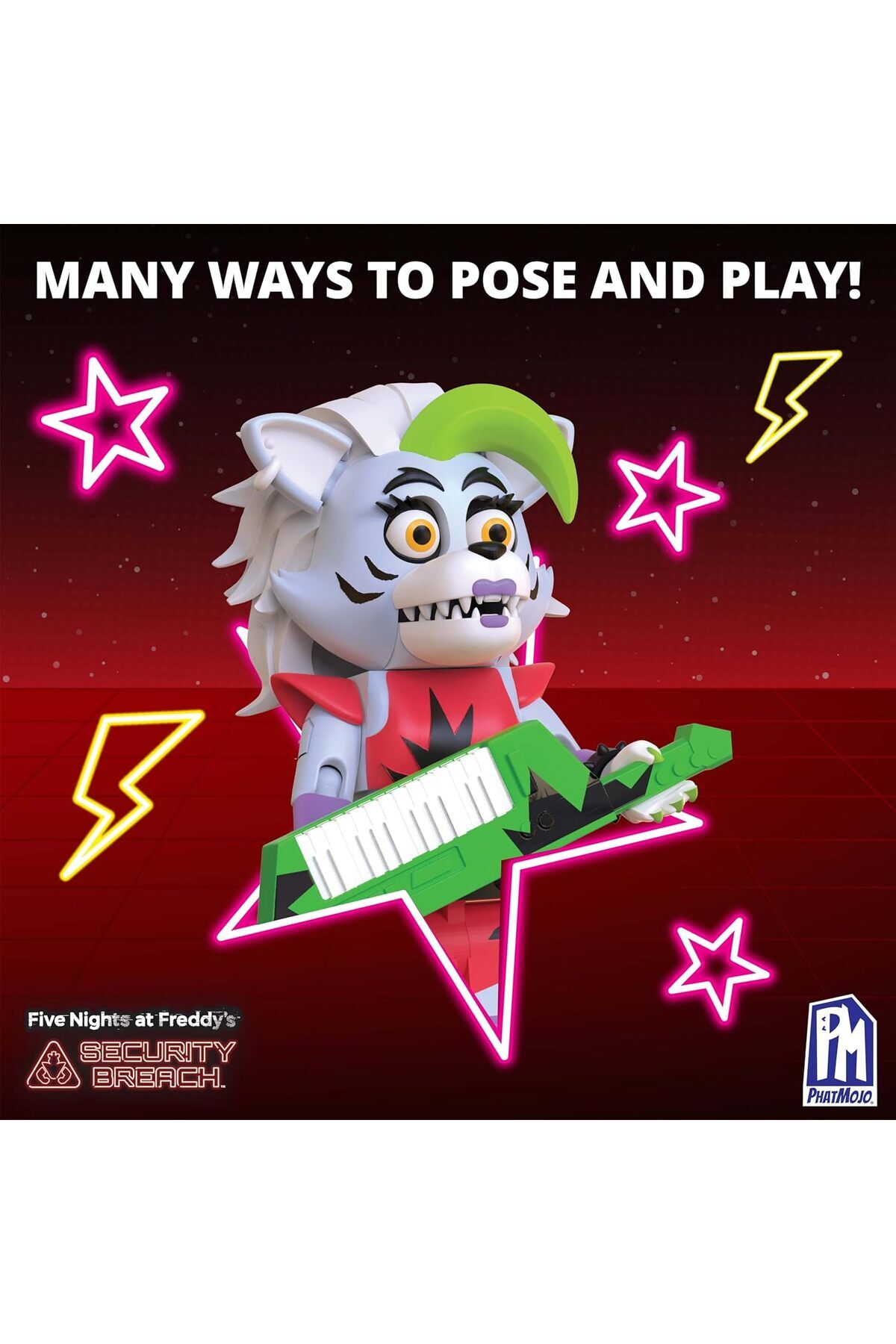 فیگور قابل ساخت راکسان ولف Phatmojo FNAF مدل CS1305 – پنج شب در خانهٔ فردی، مناسب برای سنین ۶ سال به بالا