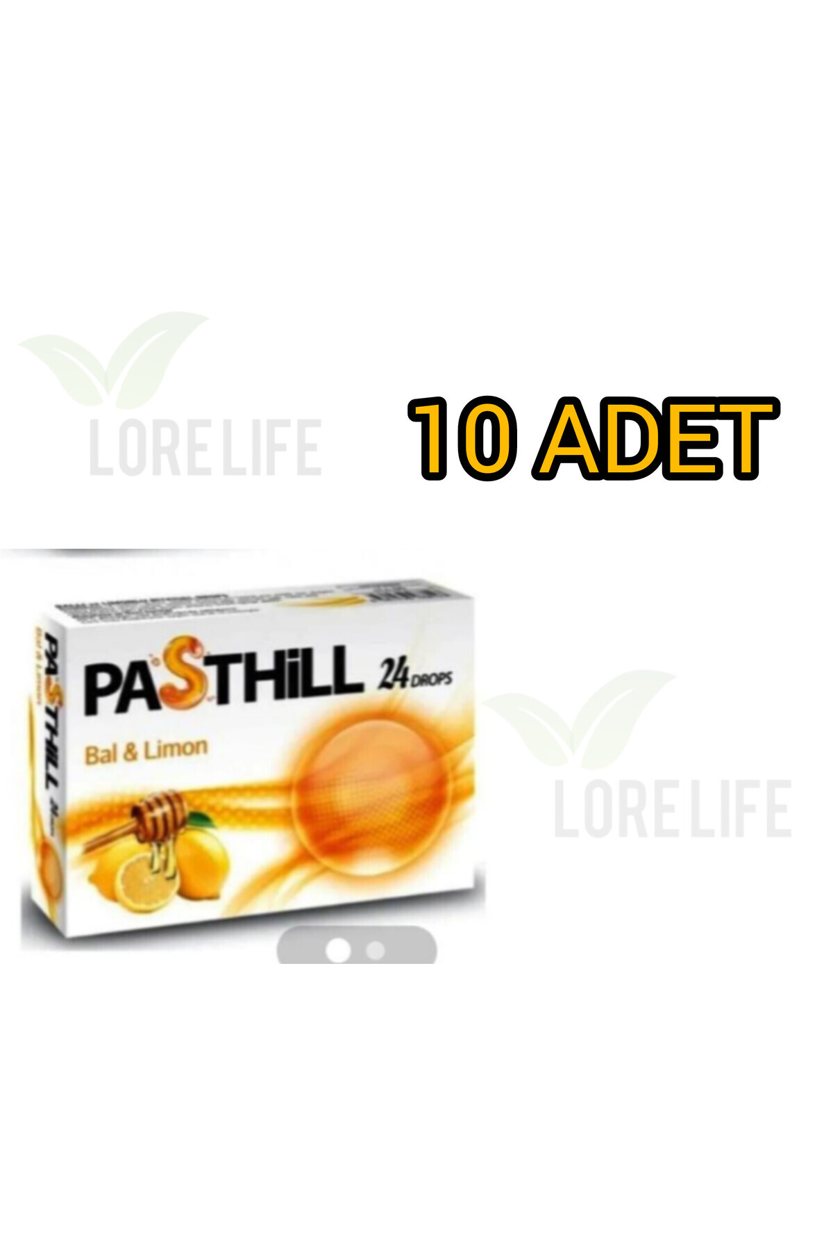 LedaPharma LEDA PASTHİLL BAL/LİMON 24 LÜ X 10 ADET