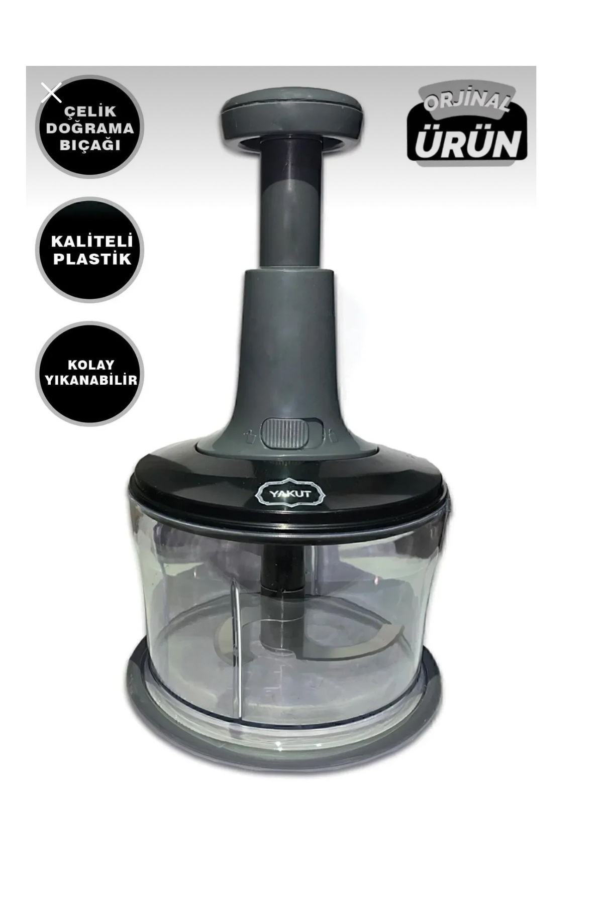 KÜÇÜK EW 5 Bıçaklı Sebze Doğrayıcı İpli Rondo Hızlı Doğrayıcı Büyük Boy