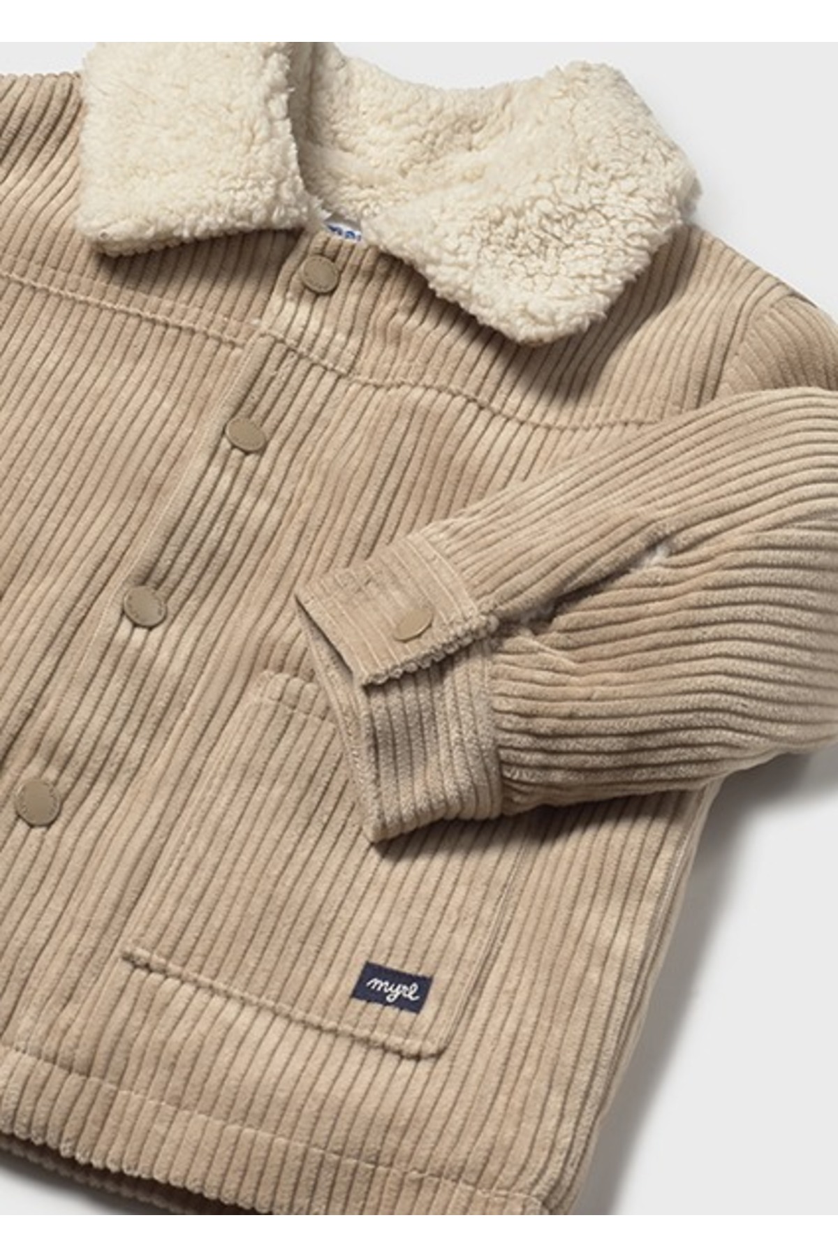 Mayoral Kahve Erkek Bebek İçi Kadife Mont 2419 fotoğrafı 3 (önizleme)