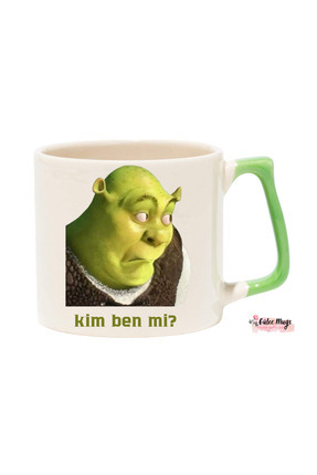 Gülce Shrek “Kim Ben mi?” Komik Tasarım Bardak