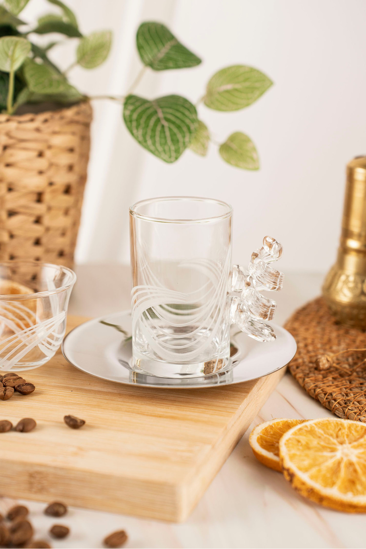 crystalhome 18-Piece Tea and Coffee Set