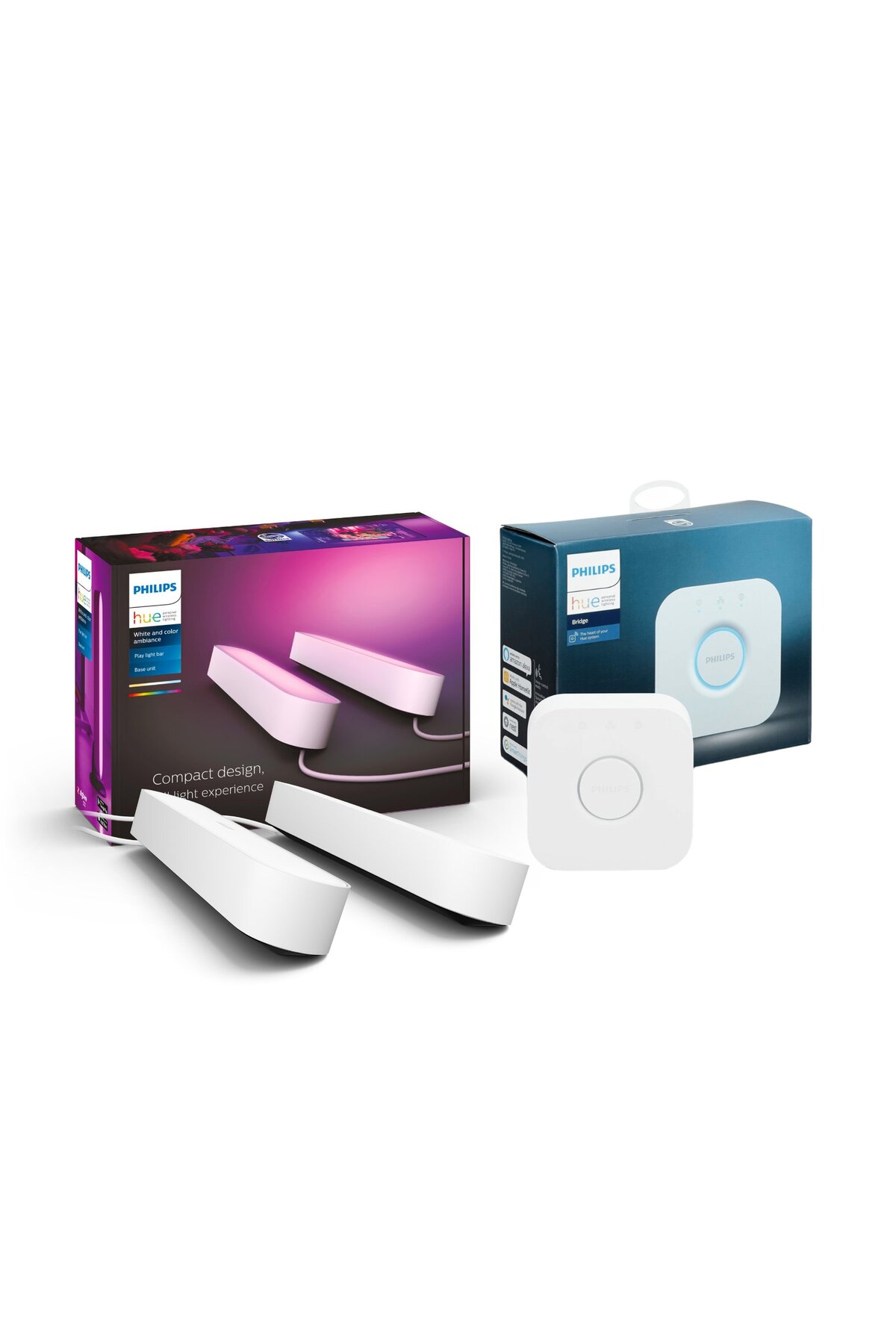 Philips Hue Beyaz ve Renkli Ambians Play Akıllı Çubuk Lamba İkili