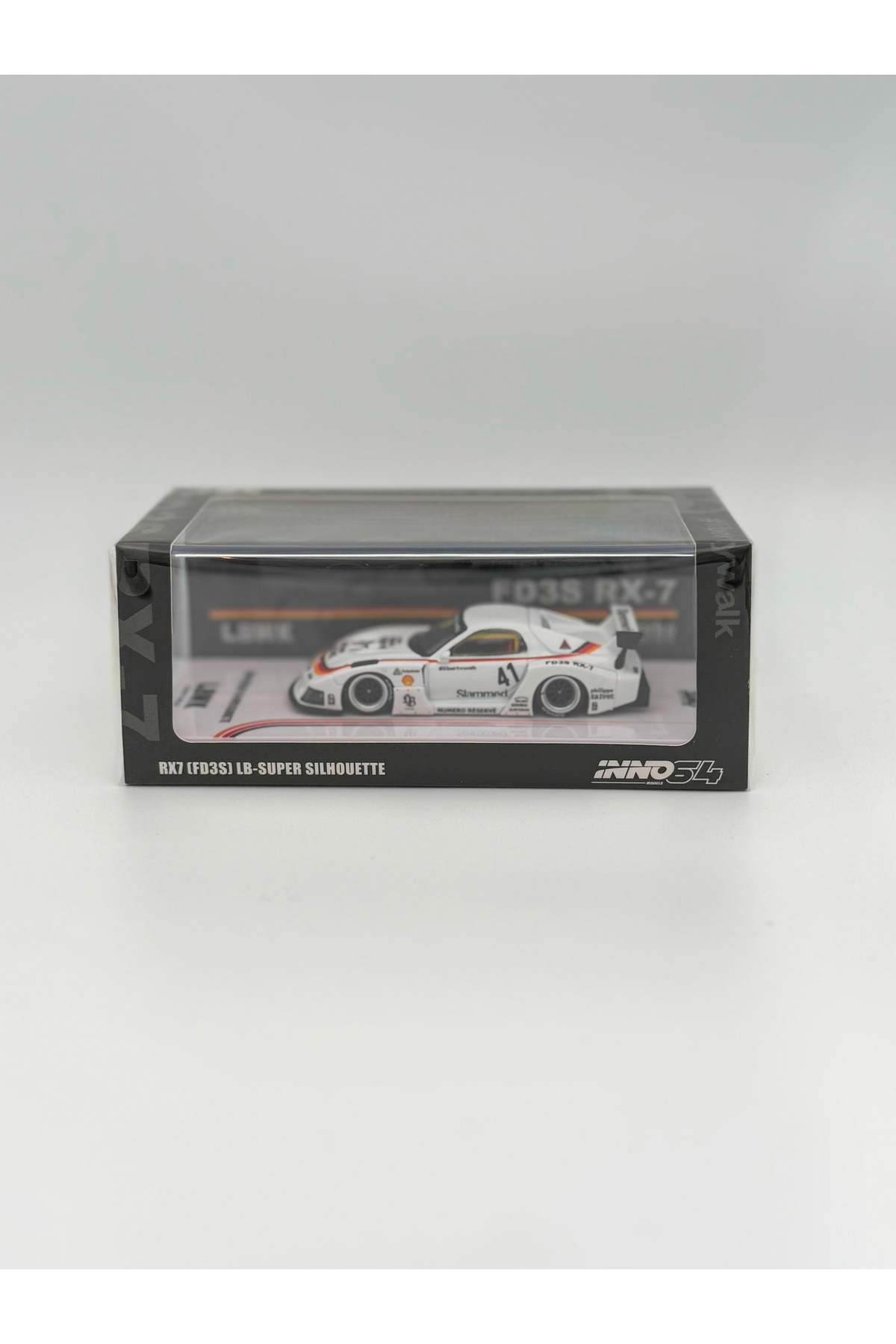 Inno 64 Models Inno64 1/64 Mazda RX7 (FD3S) LB Super Silhouette, white ...