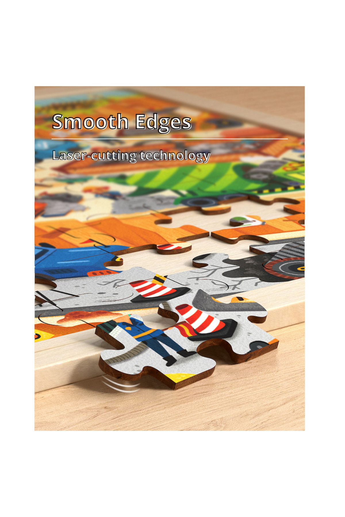 پازل چوبی سفر با اتوبوس ۴۸ تکه