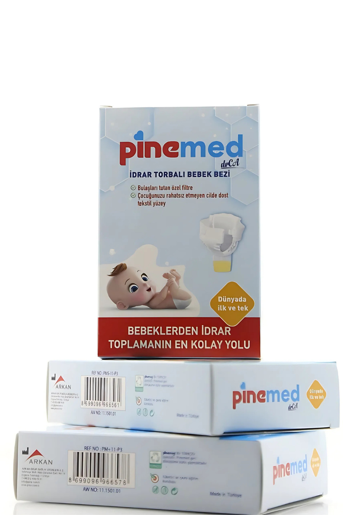 PİNEMED Bebekler İçin Tıbbi Amaçlı İdrar Toplama Bezi(11+ KG) 2 Adet fotoğrafı 2 (önizleme)