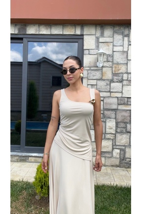 Ozkurt Art Fashion Taş Rengi Etek Bluz Takım