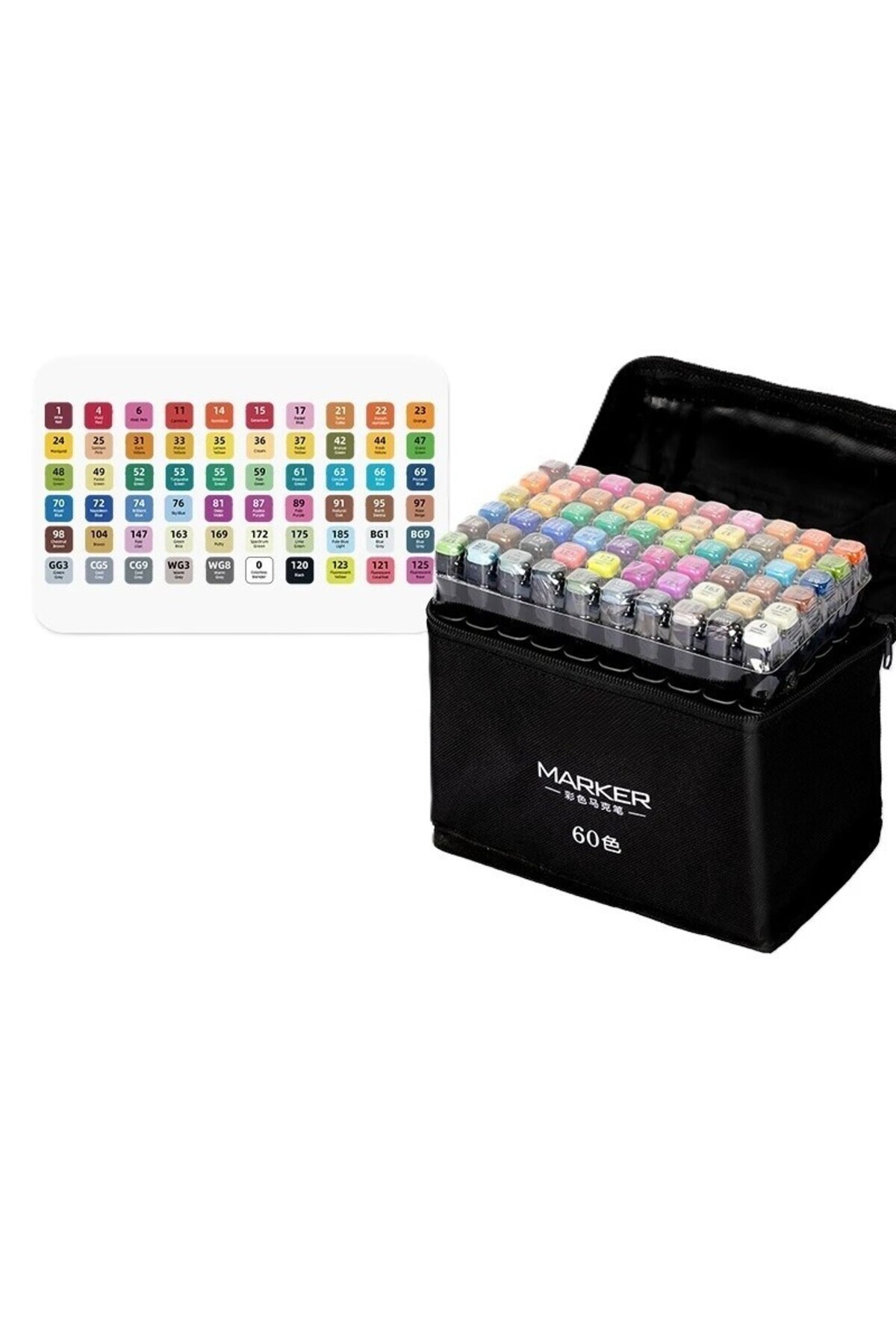 Flippy 60 маркера, Flippy, на маслена основа, двустранни, тънки 1 мм и дебели...