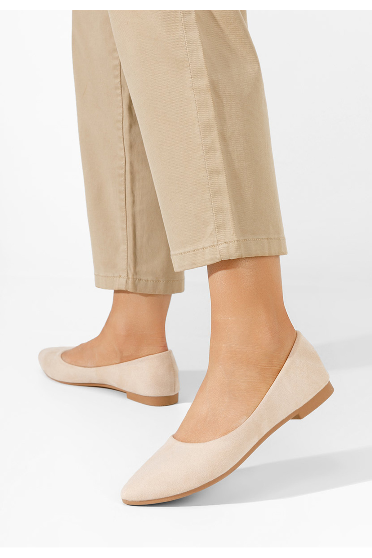 B T Shoes Béžové dámské baleríny Genevieve V2